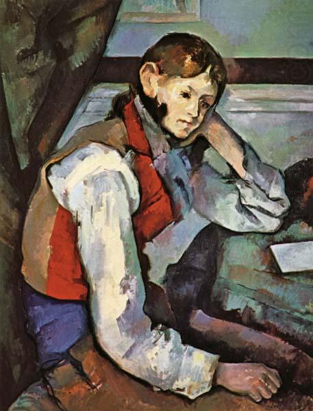 Paul Cezanne The Boy in the Red Waistcoat china oil painting image